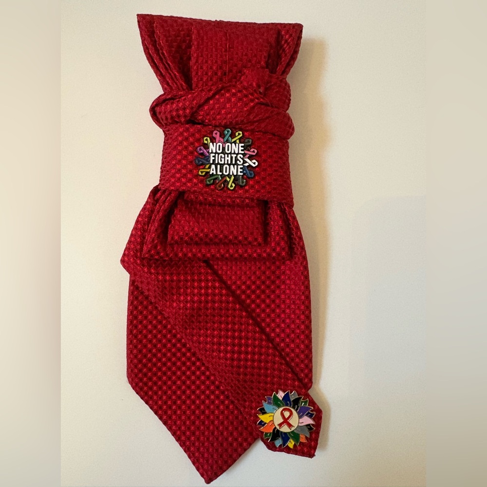 Red Awareness tie